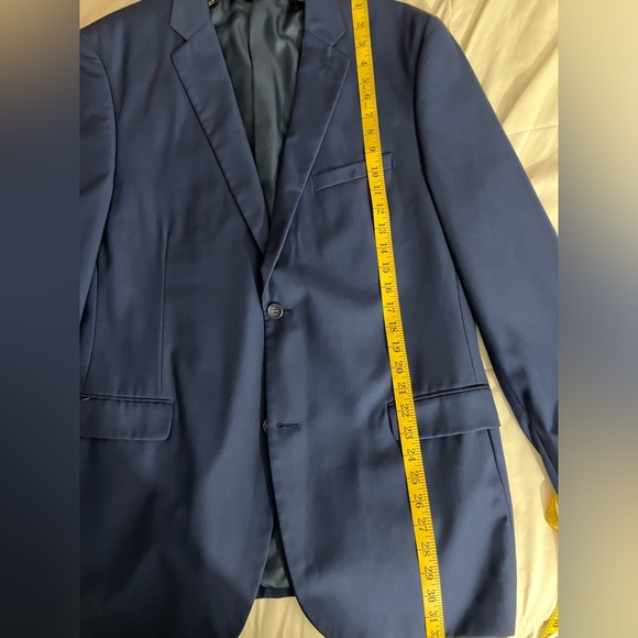 🆓 Tie .2 pcs 🎄CARAVELLI SOLID LIGHT navy blue color like new - Picture 16 of 17